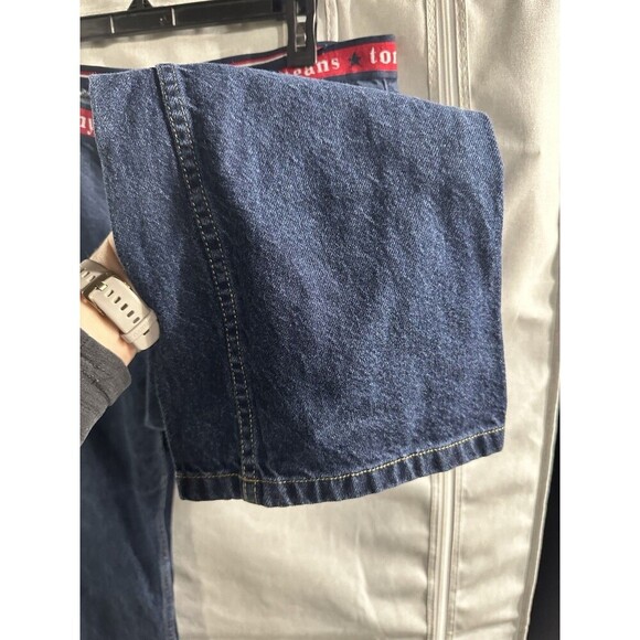 Vintage 2001 Denim Tommy Girl Jeans Capris-Pocketless Back Size 13 Med Wash - Picture 5 of 6